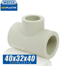 Тройник переходной Wavin D40x32x40 мм